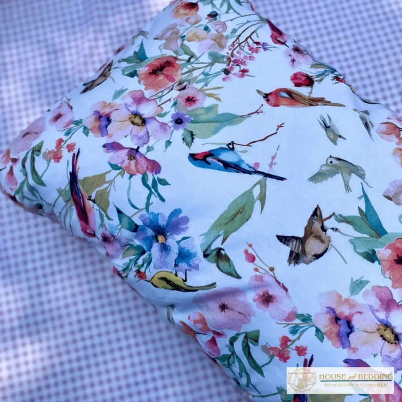 Mughal Bagh: The Birdsong & Bloom 3-Pc Bedsheet Set