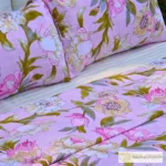Blush Eden: The 6-Piece Duvet Cover Ensemble