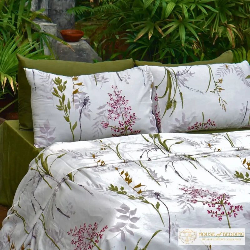 The Lavender Oasis: A 3-Piece Artful Bedsheet Set