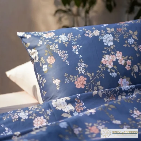 The Periwinkle Charm: 3-Piece Timeless Bedsheet Set