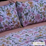 Whisper Bloom: Complete 6-Piece Duvet Cover Ensemble for Serene Comfort