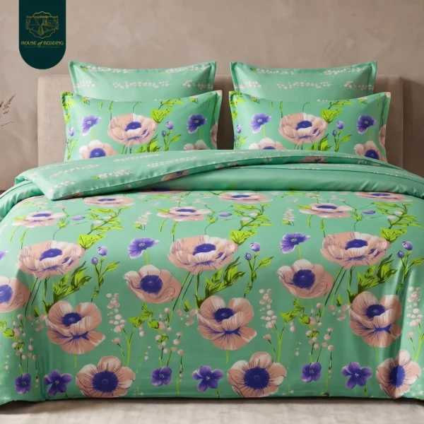 Mohenjo-Daro Terracotta 6-Pc All-Season Cotton Razai Set