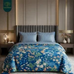 Khyber Ruby Geometric Complete 6-Piece Luxury Duvet Cover Ensemble