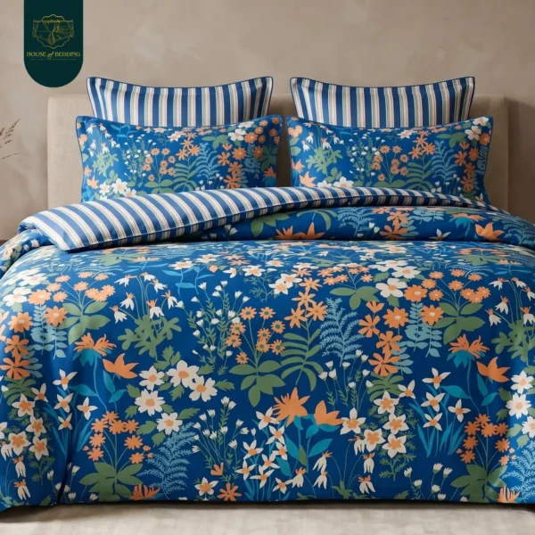 Khyber Ruby Geometric 6-Pc All-Season Cotton Razai Set